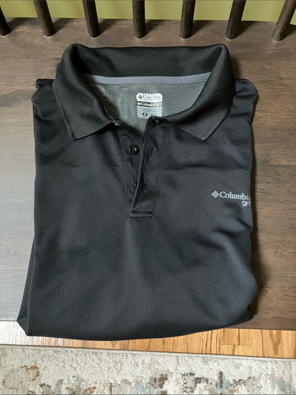Columbia grt Men’s XL Polo Short Sleeved Black Golf Shirt